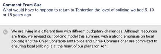 Kent Police online Q&A forum