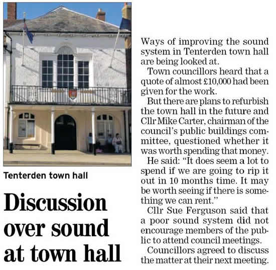 Town Hall Sound System
