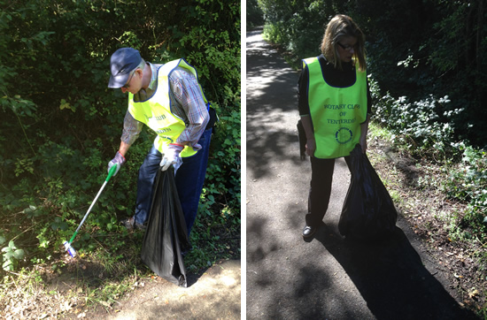 Tenterden Clean up day with the Rotary Club