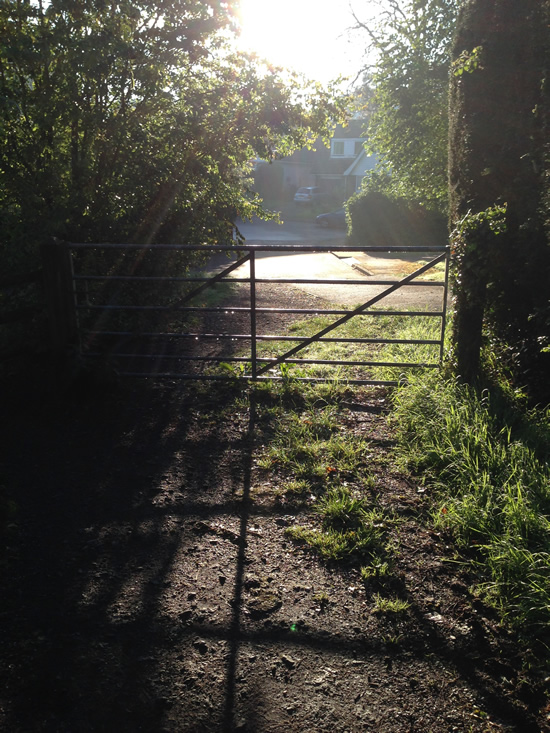 Old Railway track Drury Road entrance