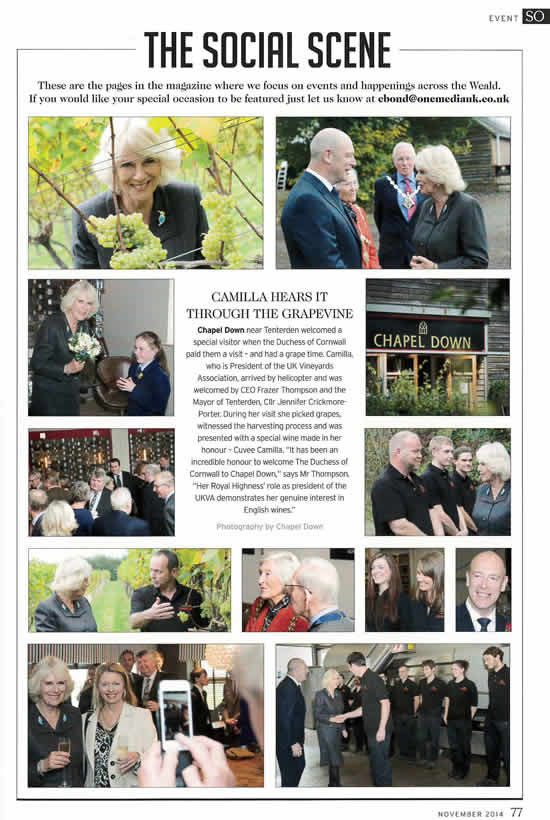 Duchess of Cornwall with Sue Ferguson