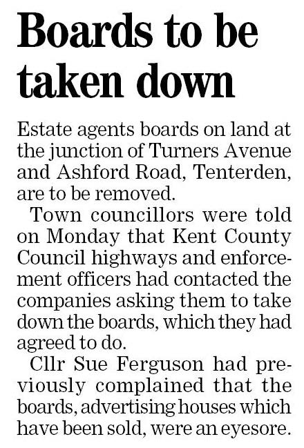 Estate Agent boards