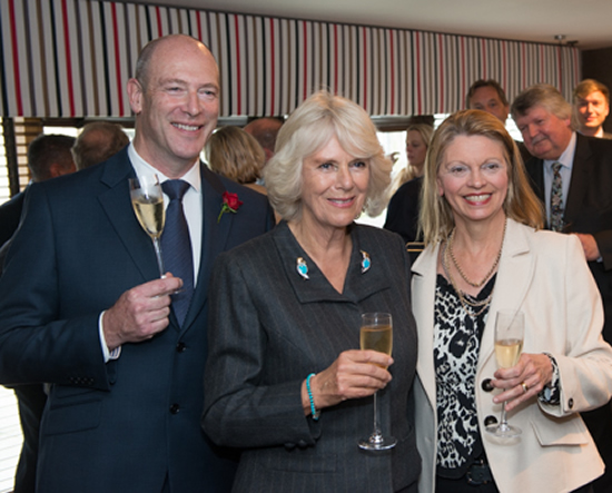 Sue Ferguson with Camilla, Duchess of Cornwall