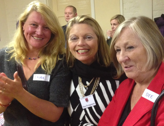 Sue Ferguson at Chamber networking