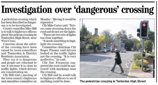 West Cross pelican crossing