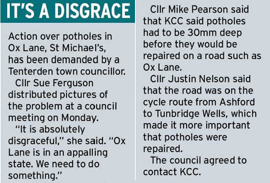 Ox Lane Potholes