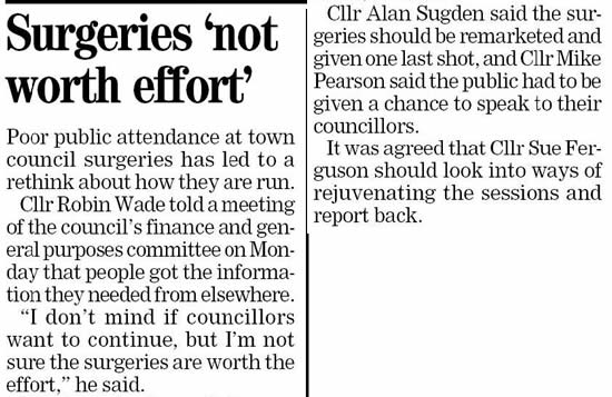 Town Council Residents Surgeries