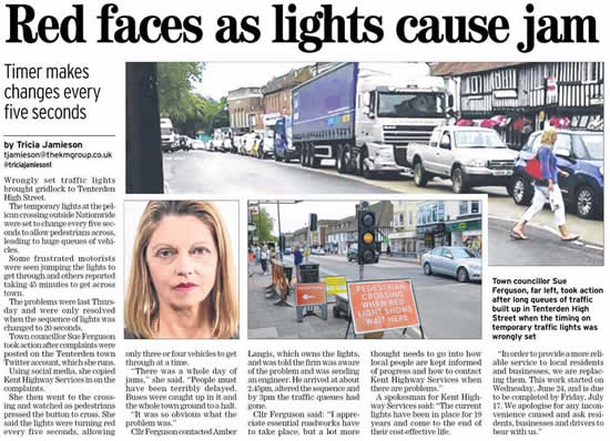Traffic lights Tenterden