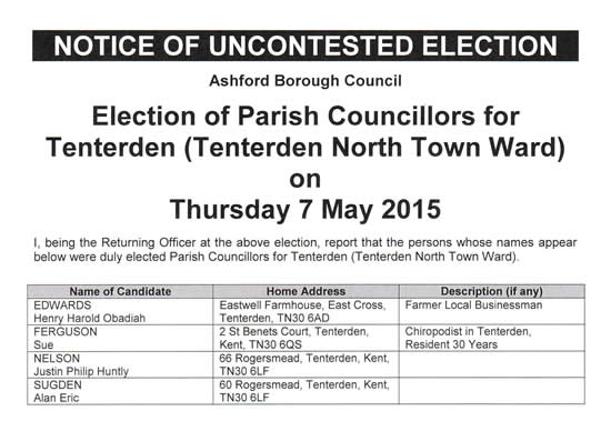 Uncontested election Sue Ferguson