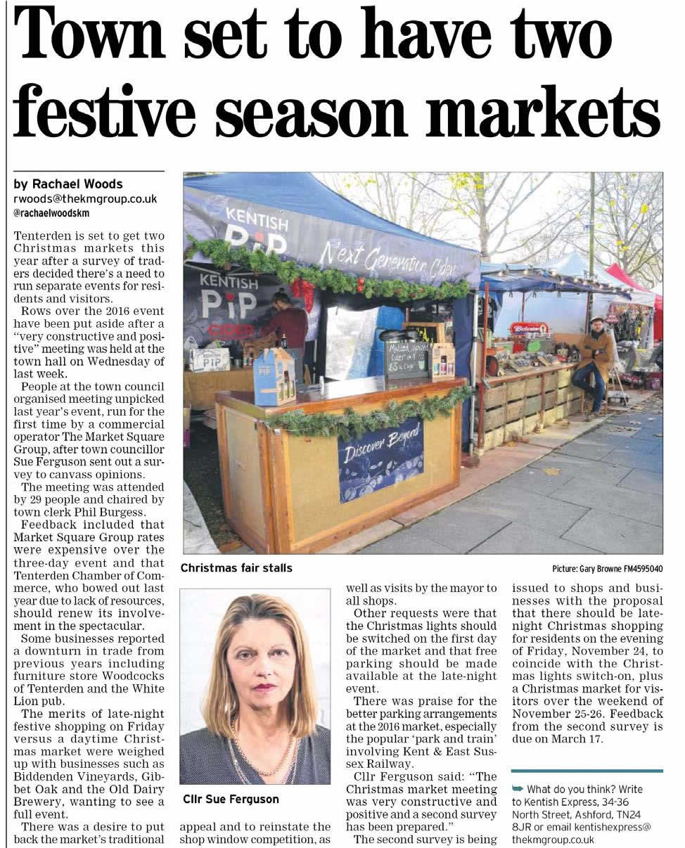 Christmas Market meeting