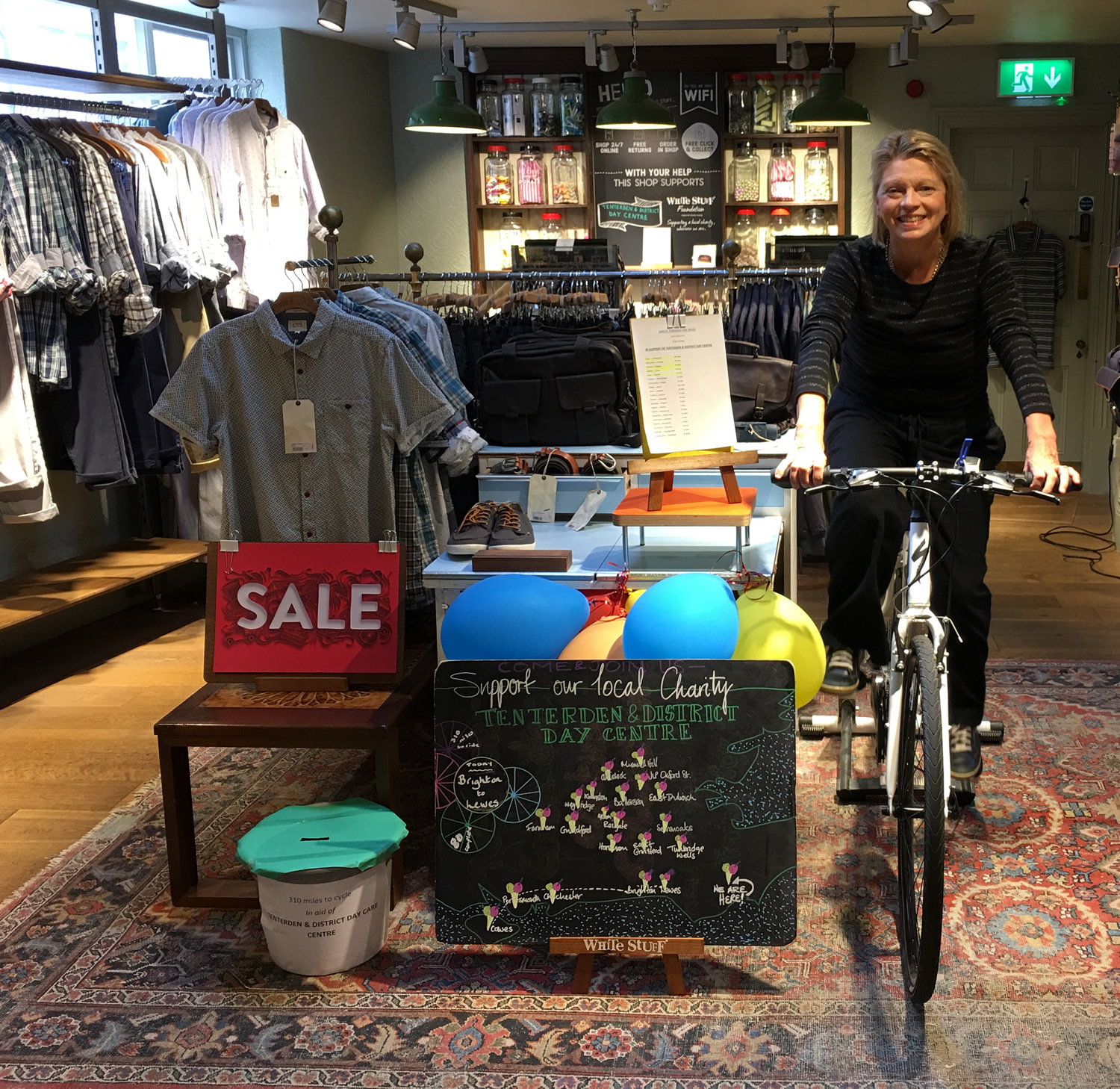 Charity cycle ride White Stuff Tenterden