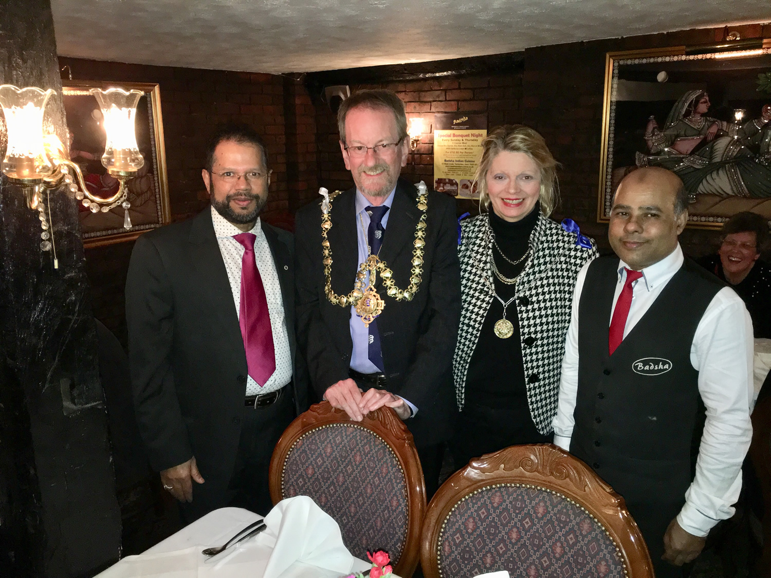 Tenterden Town Mayor meal Badsha Indian Tenterden