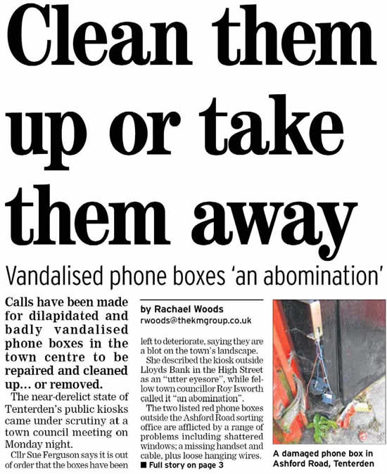Phone boxes in Tenterden