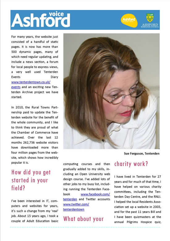 Ashford Voice Sue Ferguson
