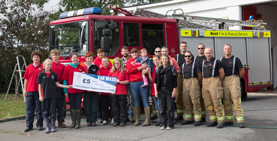 Car wash fundraising for Tenterden Christmas lights
