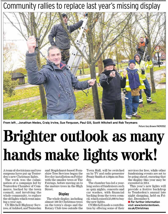 Christmas lights 2013 East Cross Gardens