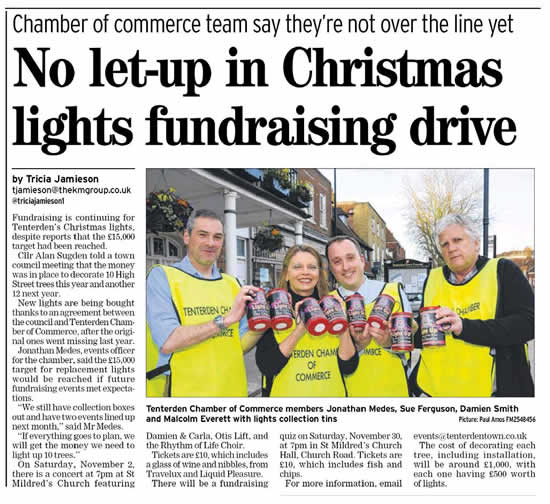 Christmas lights fundraising