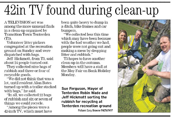 Clean up Day Tenterden 2013