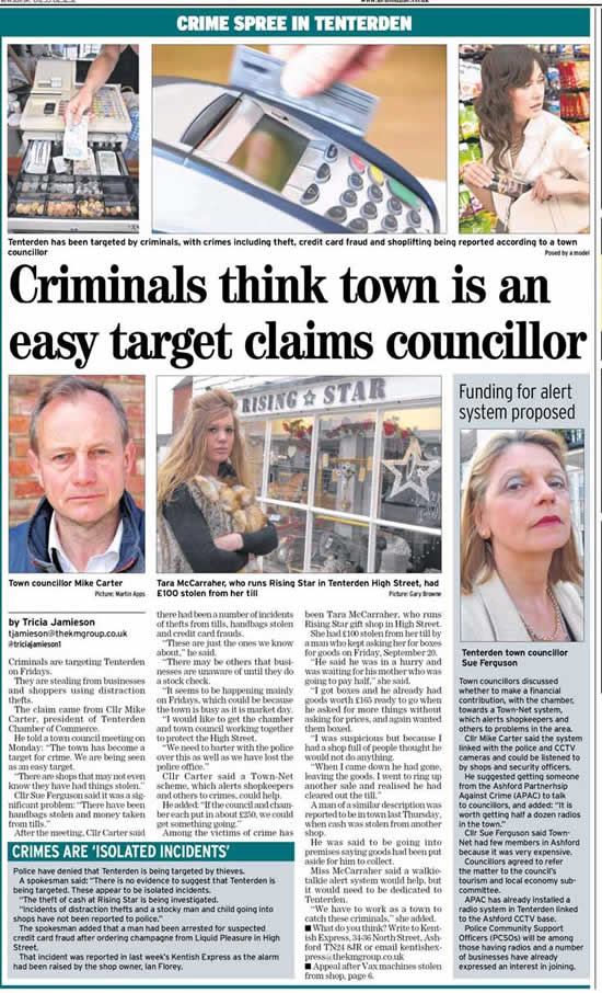 Friday shoplifting and crime