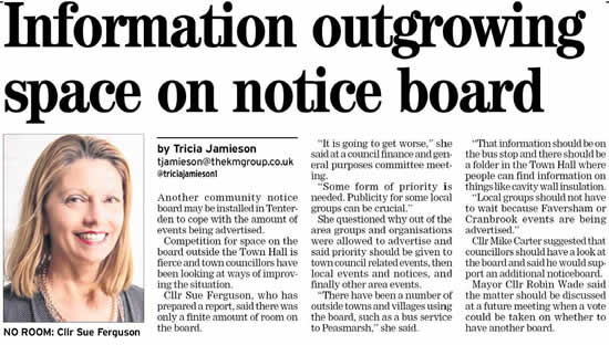 Town Hall Noticeboard
